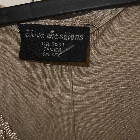 Vintage style Beige cotton flowy embroidered  sleeveless dress free size - Picture 4 of 11